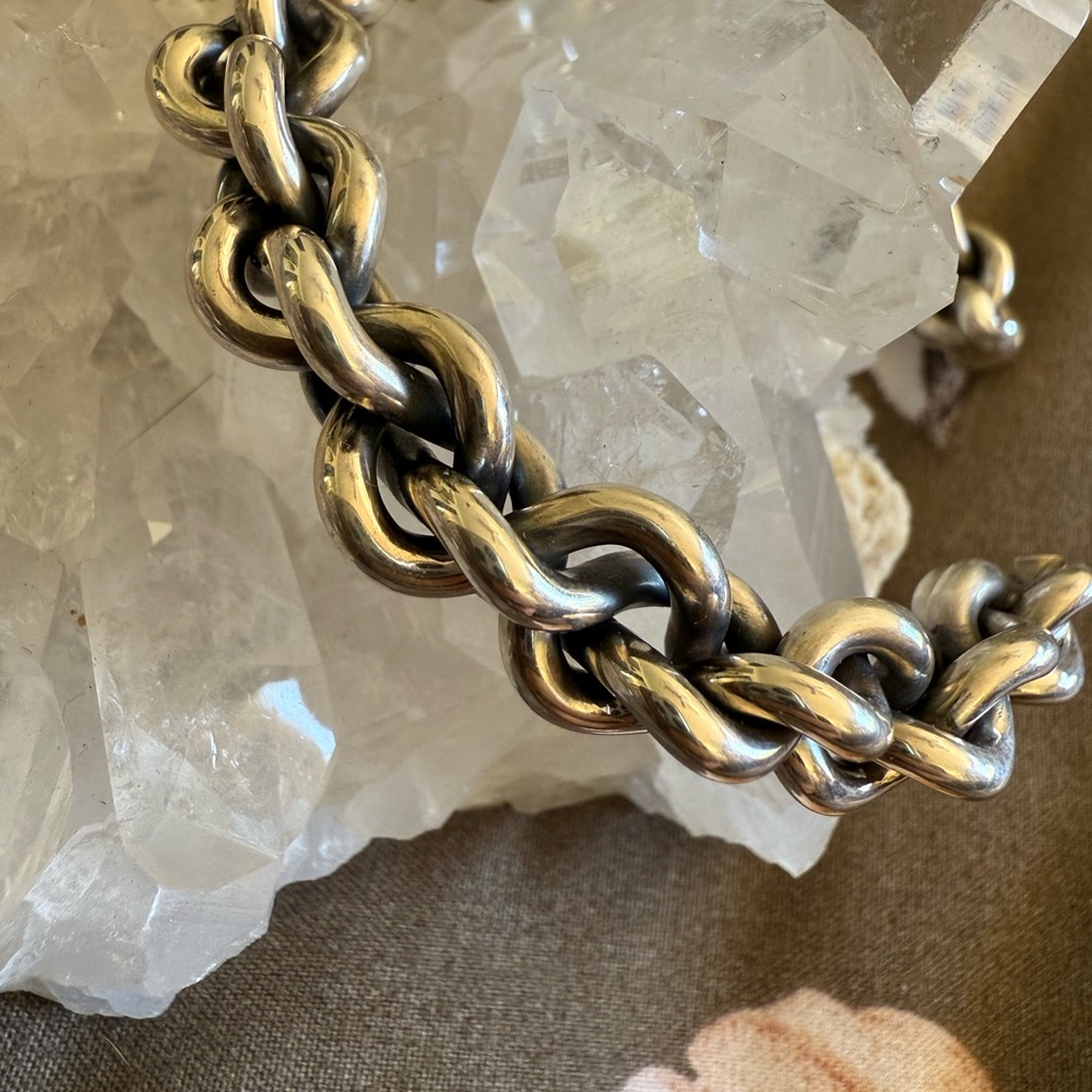 Caroline Tsosie Sterling Silver Twisted Cuff Bracelet - Picture 2 of 5